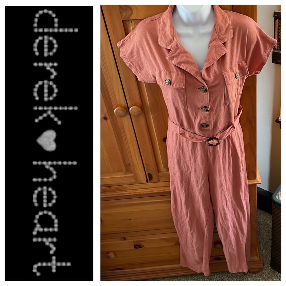 🚫SOLD🚫 Red Orange Pantsuit 🍁 - Picture 1 of 12